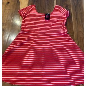 Attitude Unknown Red White Stripe Plus Size 2X New NWT